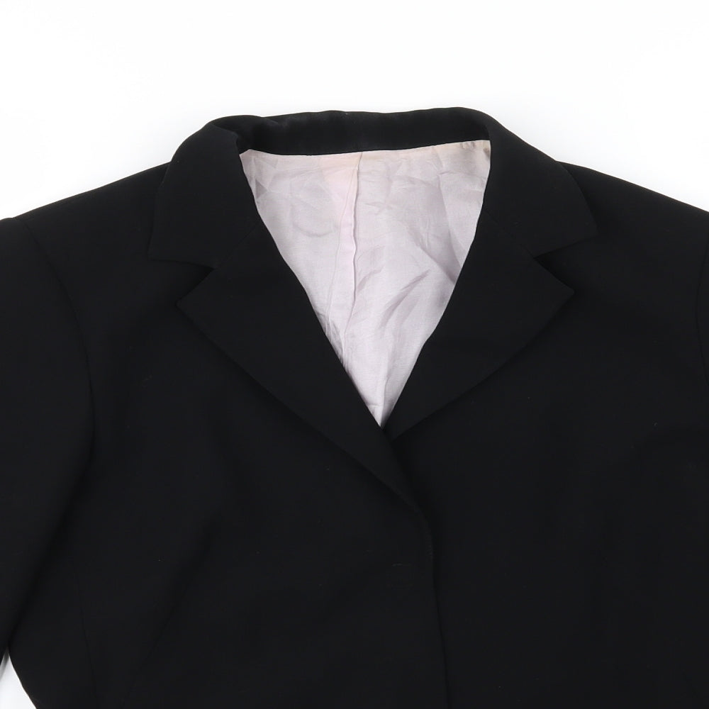 Dorothy Perkins Womens Black  Rayon Jacket Suit Jacket Size 10