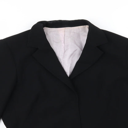 Dorothy Perkins Womens Black  Rayon Jacket Suit Jacket Size 10