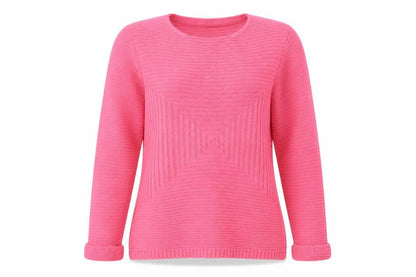 I Love You Womens Pink  Knit Pullover Jumper Size S
