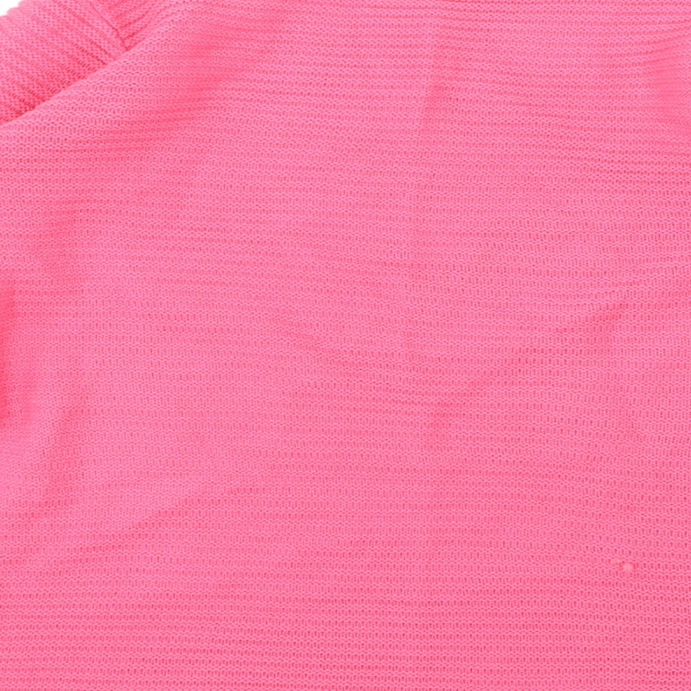 I Love You Womens Pink  Knit Pullover Jumper Size S