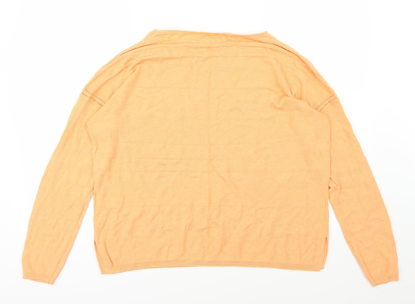 NEXT Womens Orange  Knit Pullover Jumper Size 14