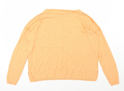 NEXT Womens Orange  Knit Pullover Jumper Size 14