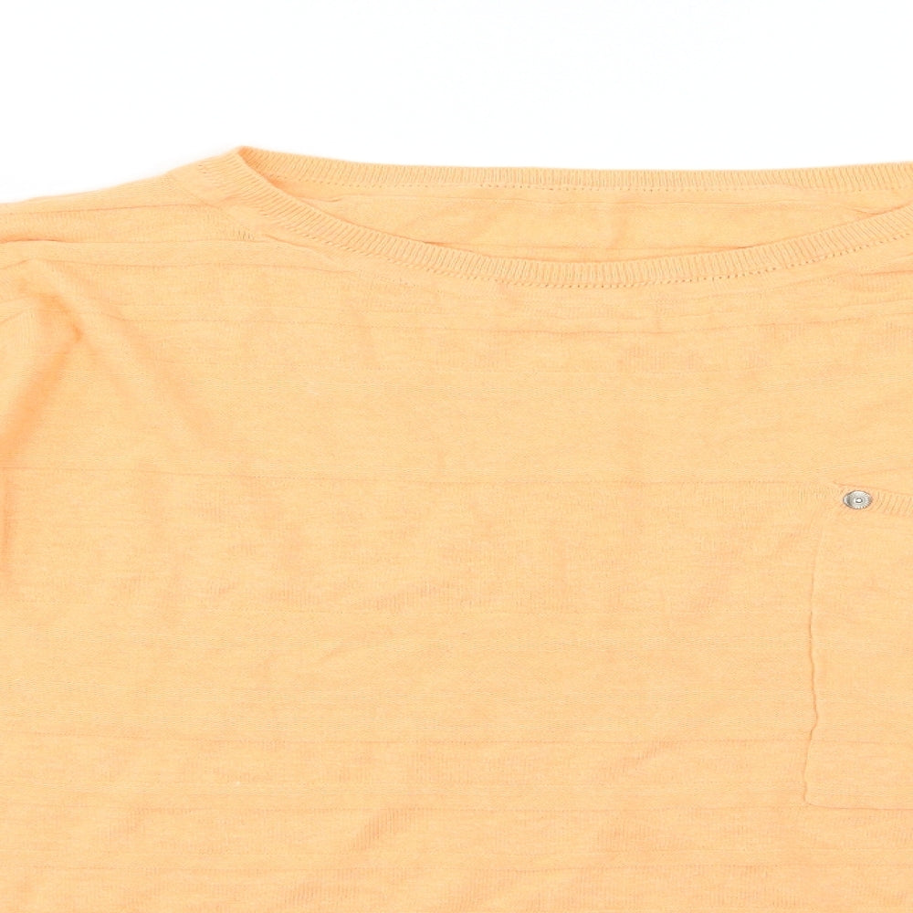 NEXT Womens Orange  Knit Pullover Jumper Size 14