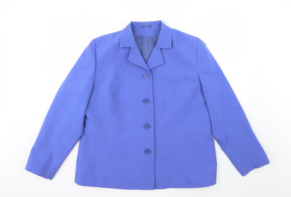 Extra Elegance Womens Blue   Overcoat Coat Size 10