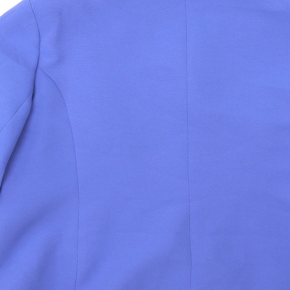 Extra Elegance Womens Blue   Overcoat Coat Size 10