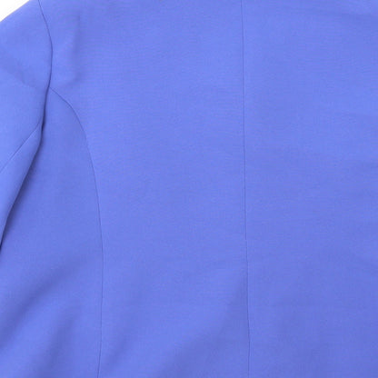 Extra Elegance Womens Blue   Overcoat Coat Size 10