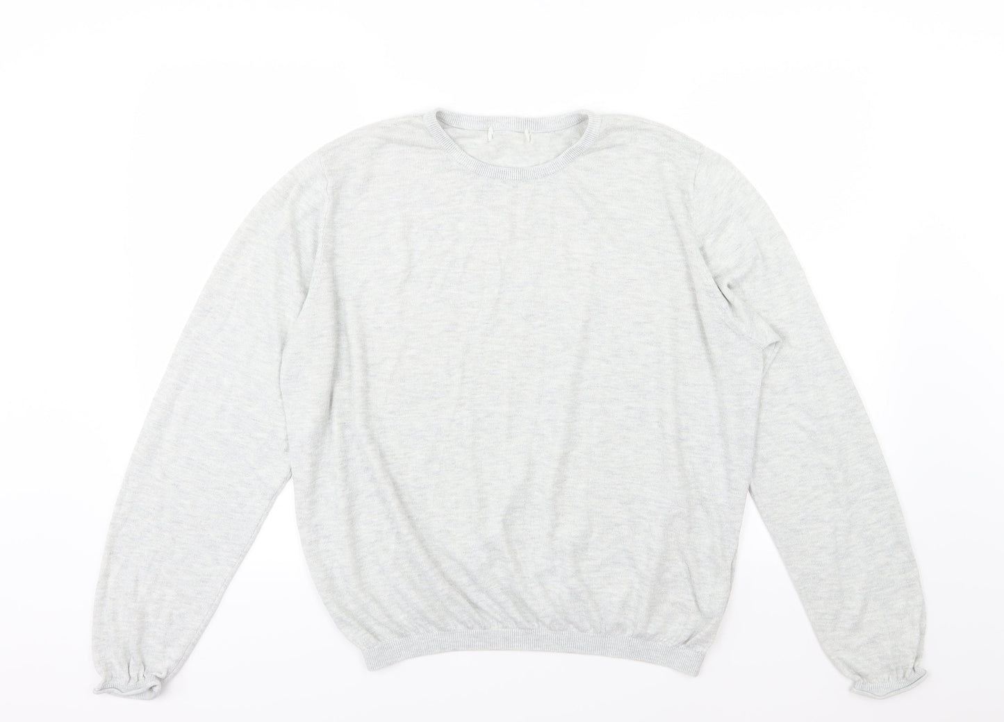 H&M Womens Grey  Knit Pullover Jumper Size XL