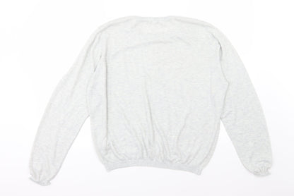 H&M Womens Grey  Knit Pullover Jumper Size XL