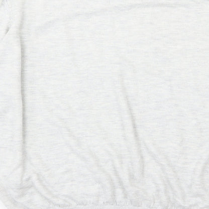 H&M Womens Grey  Knit Pullover Jumper Size XL