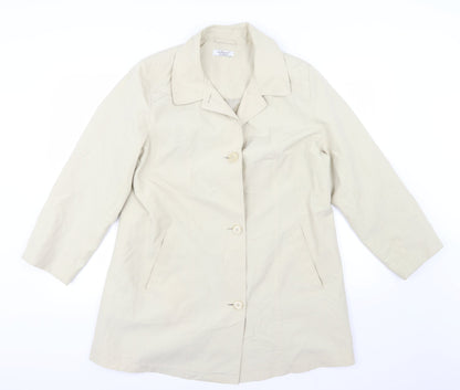 Womens UK Size 16 Special Collection Beige Overcoat
