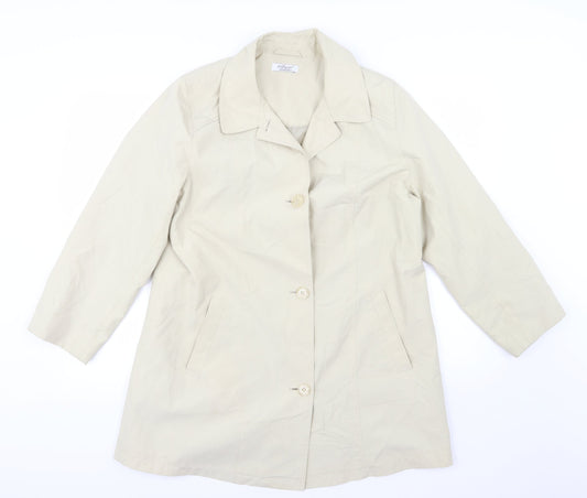 Womens UK Size 16 Special Collection Beige Overcoat