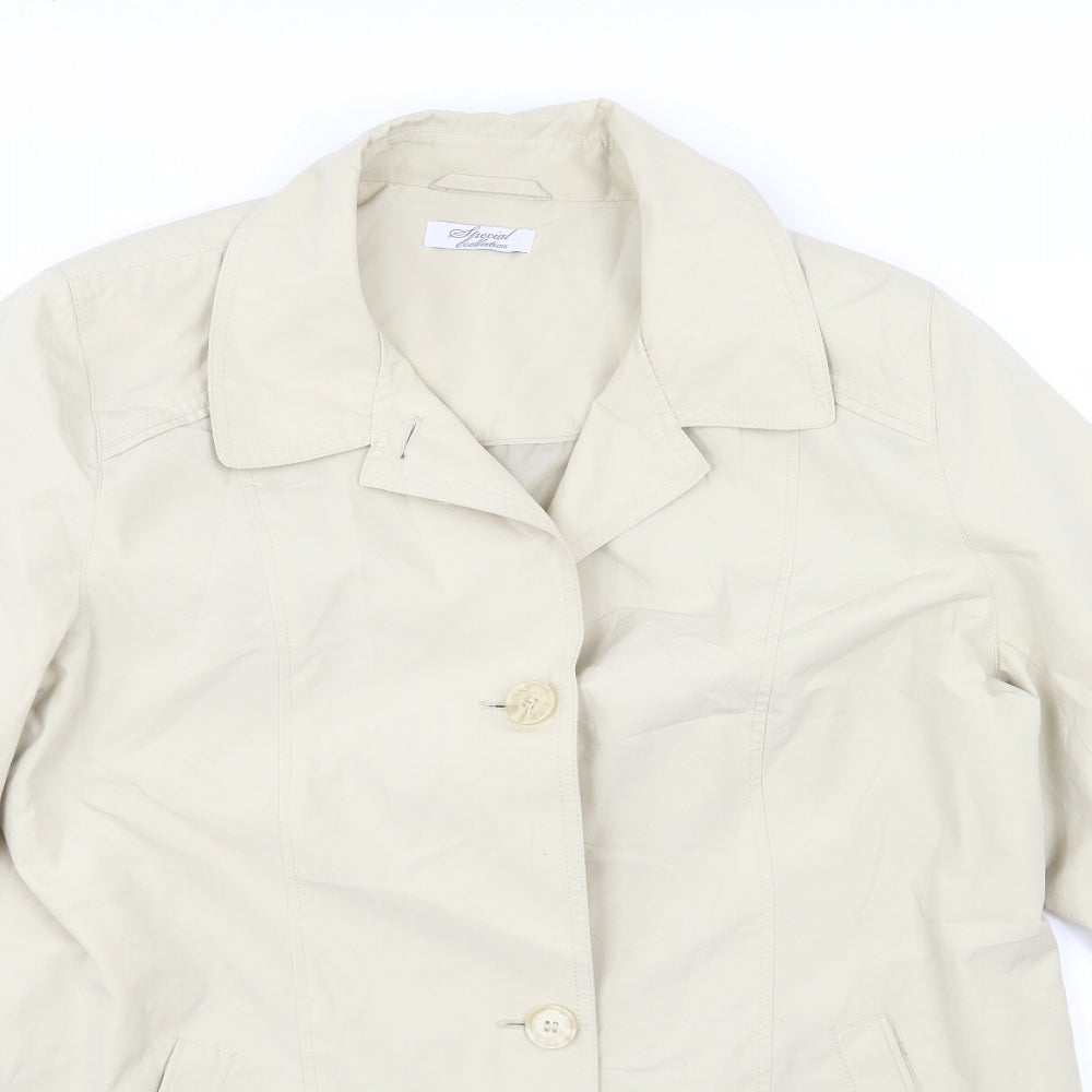 Womens UK Size 16 Special Collection Beige Overcoat