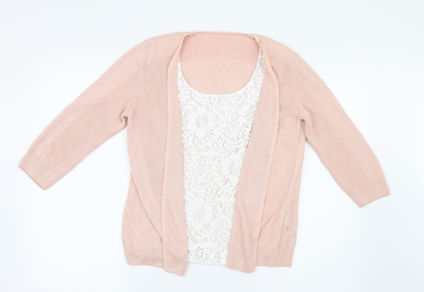 Womens UK Size 12 Marks and Spencer Pink Basic Blouse