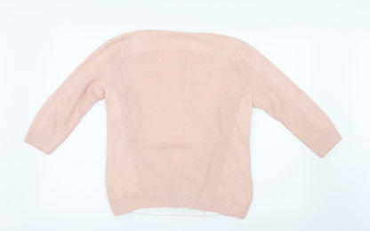 Womens UK Size 12 Marks and Spencer Pink Basic Blouse
