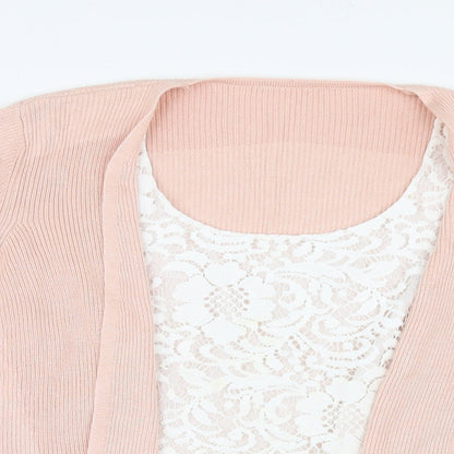 Womens UK Size 12 Marks and Spencer Pink Basic Blouse
