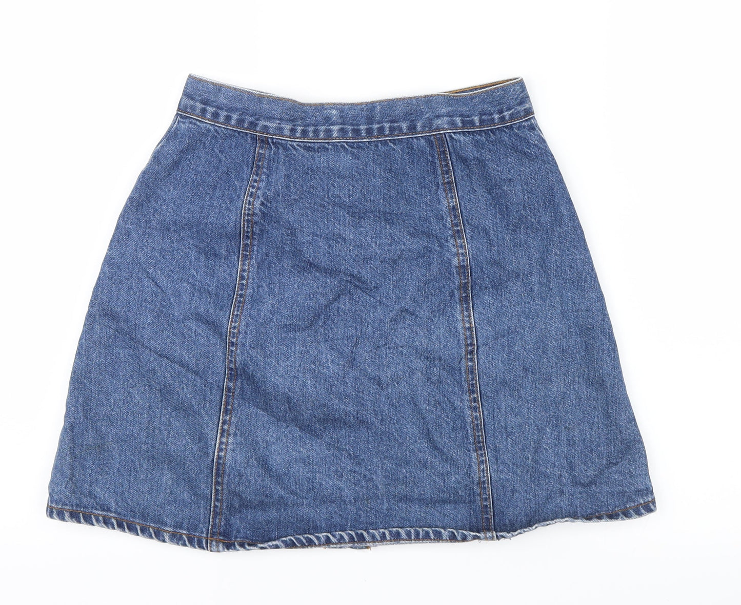 BDG Womens Blue  Denim Straight & Pencil Skirt Size S