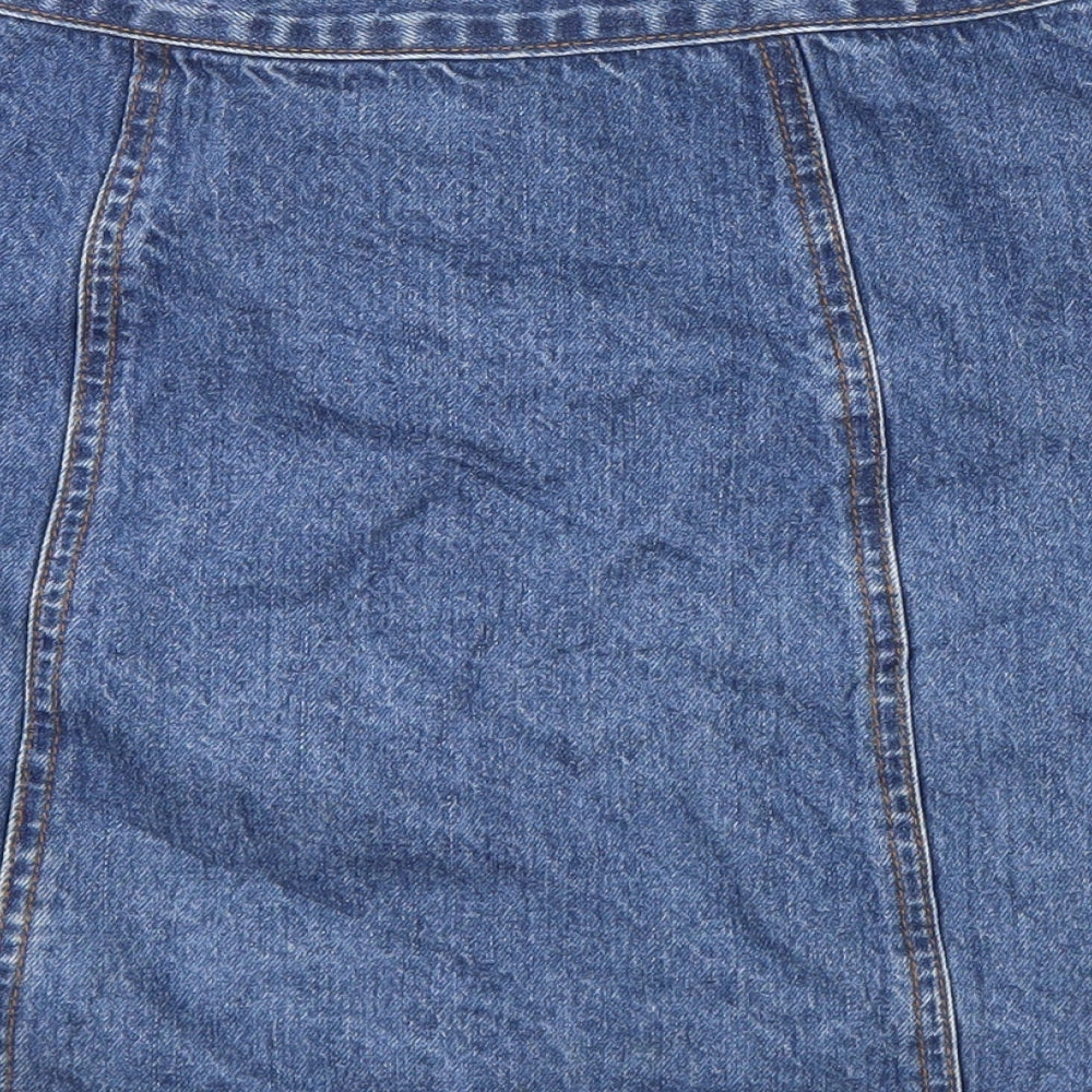 BDG Womens Blue  Denim Straight & Pencil Skirt Size S