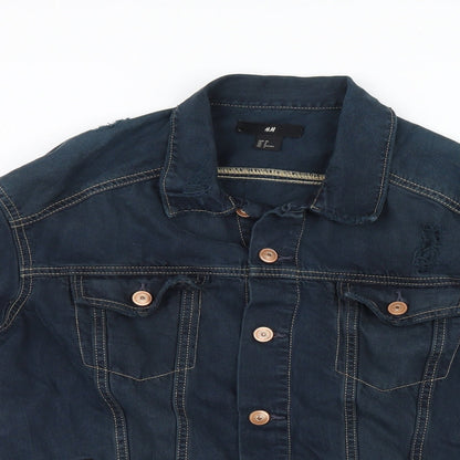 Womens UK Size 10 H&M Blue Jacket