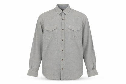 Mens UK Size L Peacocks Green  Button-Up Long Sleeve Casual Shirt