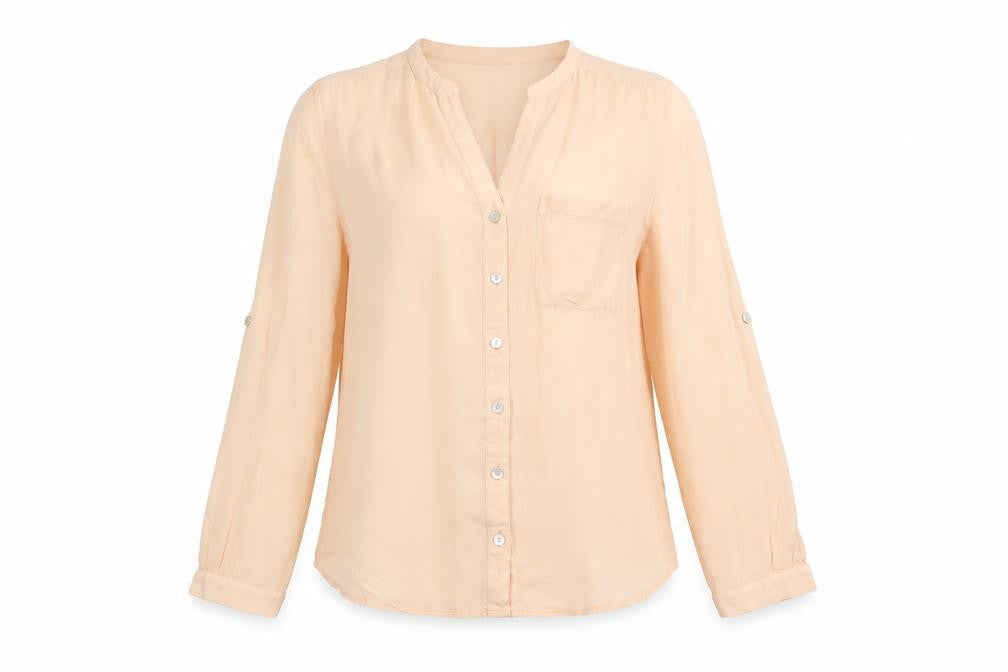Womens UK Size 12 Preworn Orange Basic Blouse