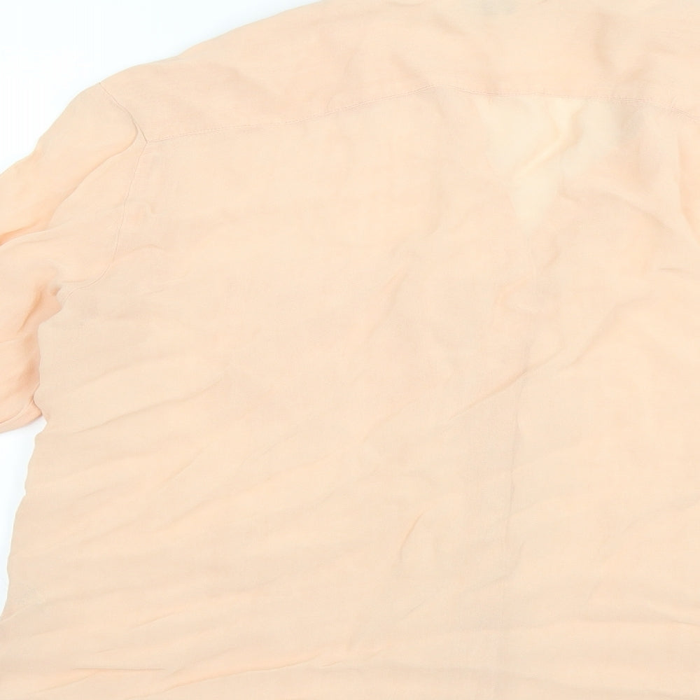Womens UK Size 12 Preworn Orange Basic Blouse