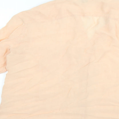 Womens UK Size 12 Preworn Orange Basic Blouse