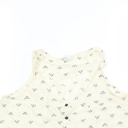 FOREVER 21 Womens Yellow   Basic Blouse Size S