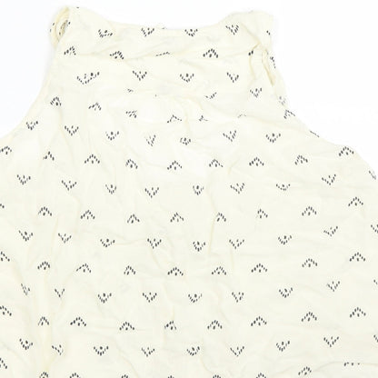 FOREVER 21 Womens Yellow   Basic Blouse Size S