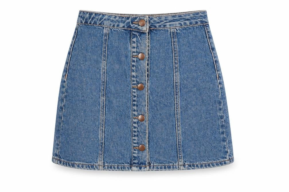 Womens UK Size 4 Primark Mini Denim Skirt
