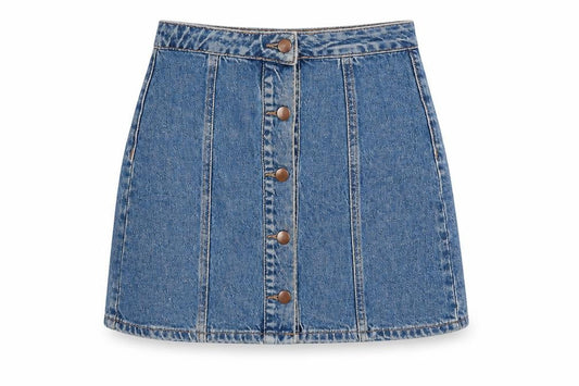 Womens UK Size 4 Primark Mini Denim Skirt