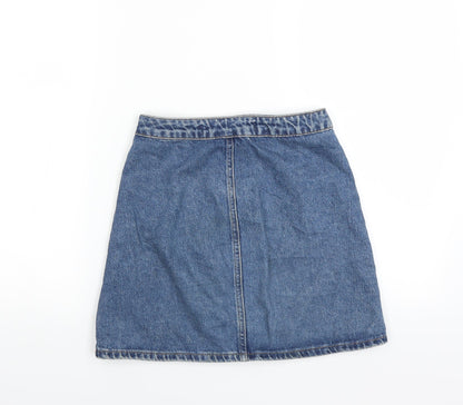 Primark Womens Blue  Denim Mini Skirt Size 4