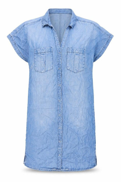 H&M Womens Blue   Shirt Dress  Size XS