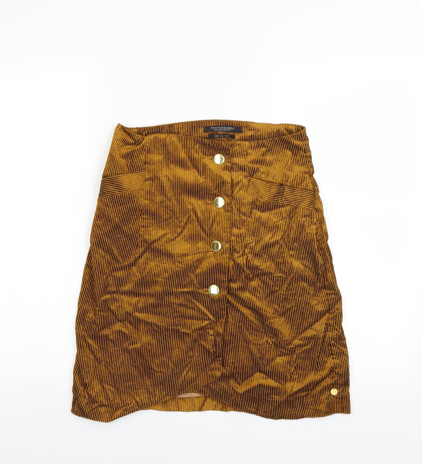Scotch & Soda Womens Brown   A-Line Skirt Size 28 in