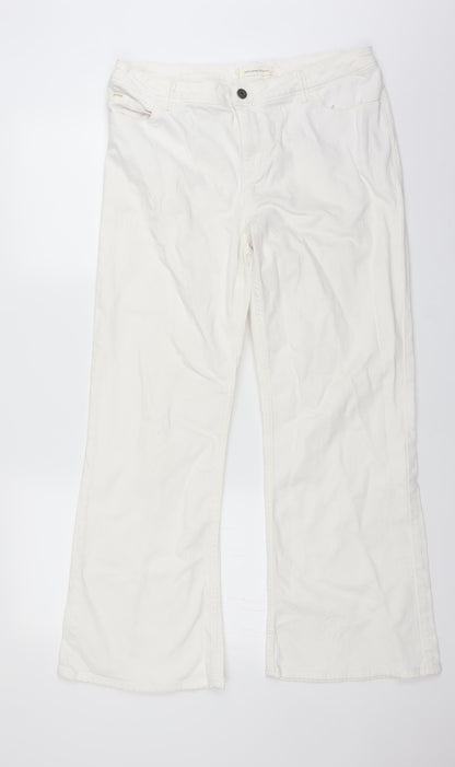 Womens UK Size 34 in John Lewis Regular Fit Bootcut White Jeans