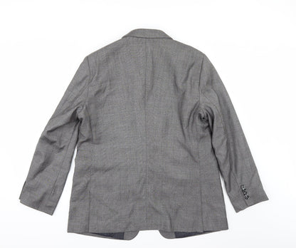 Preworn Mens Grey Check  Jacket Suit Jacket Size 42