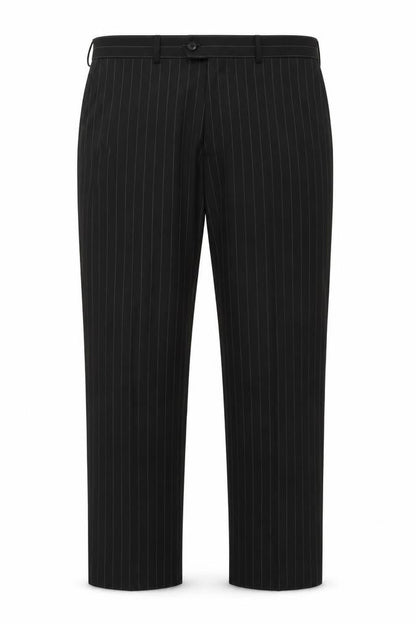 Mens UK Size 30 in CHARLON GREY Regular Fit  Black Trousers