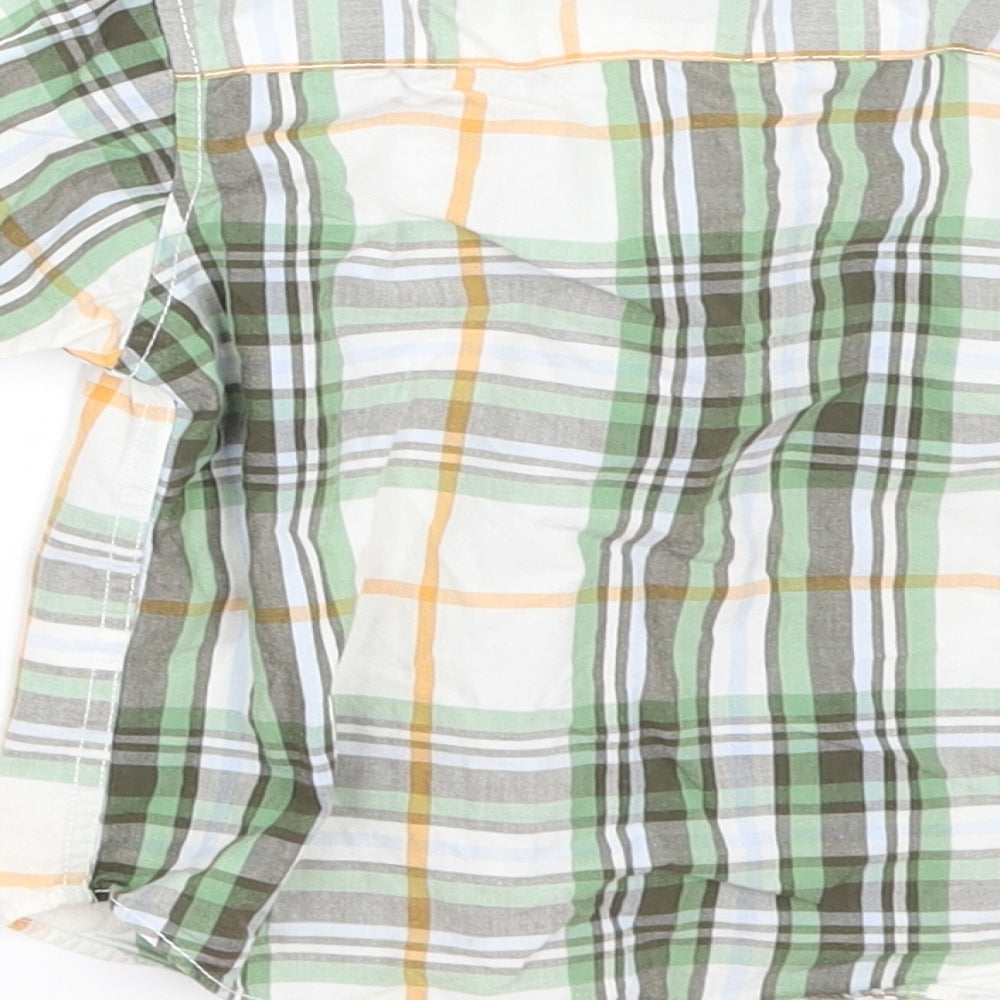 H&M  White Check  Basic Button-Up Size 6-9 Months