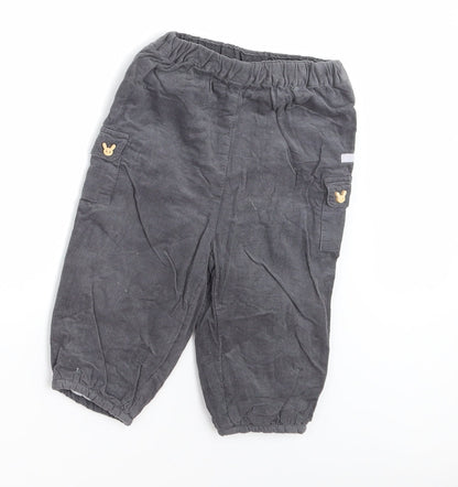Cadet rousselle Boys Grey  Corduroy Jogger Trousers Size 18 Months