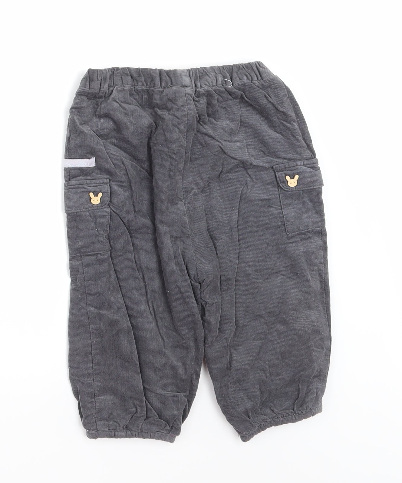 Cadet rousselle Boys Grey  Corduroy Jogger Trousers Size 18 Months