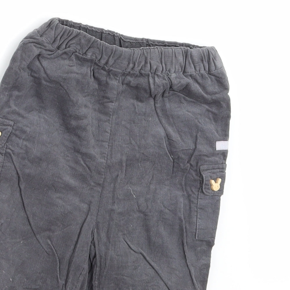 Cadet rousselle Boys Grey  Corduroy Jogger Trousers Size 18 Months