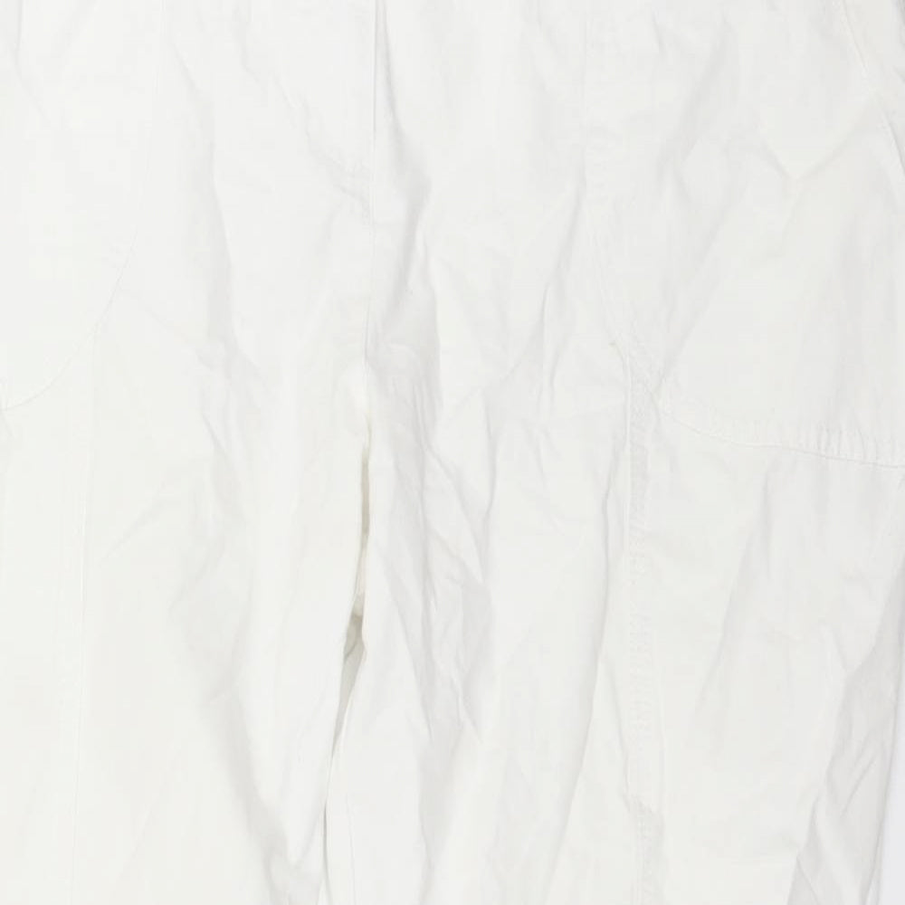 TU Womens White  Denim Cropped Jeans Size 14 L21 in