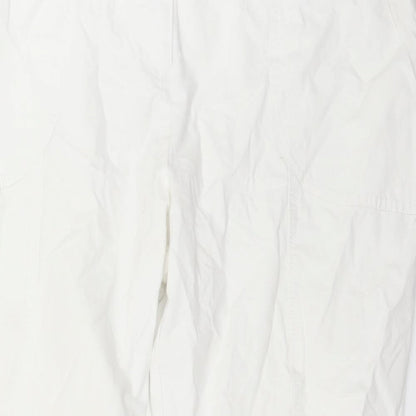 TU Womens White  Denim Cropped Jeans Size 14 L21 in