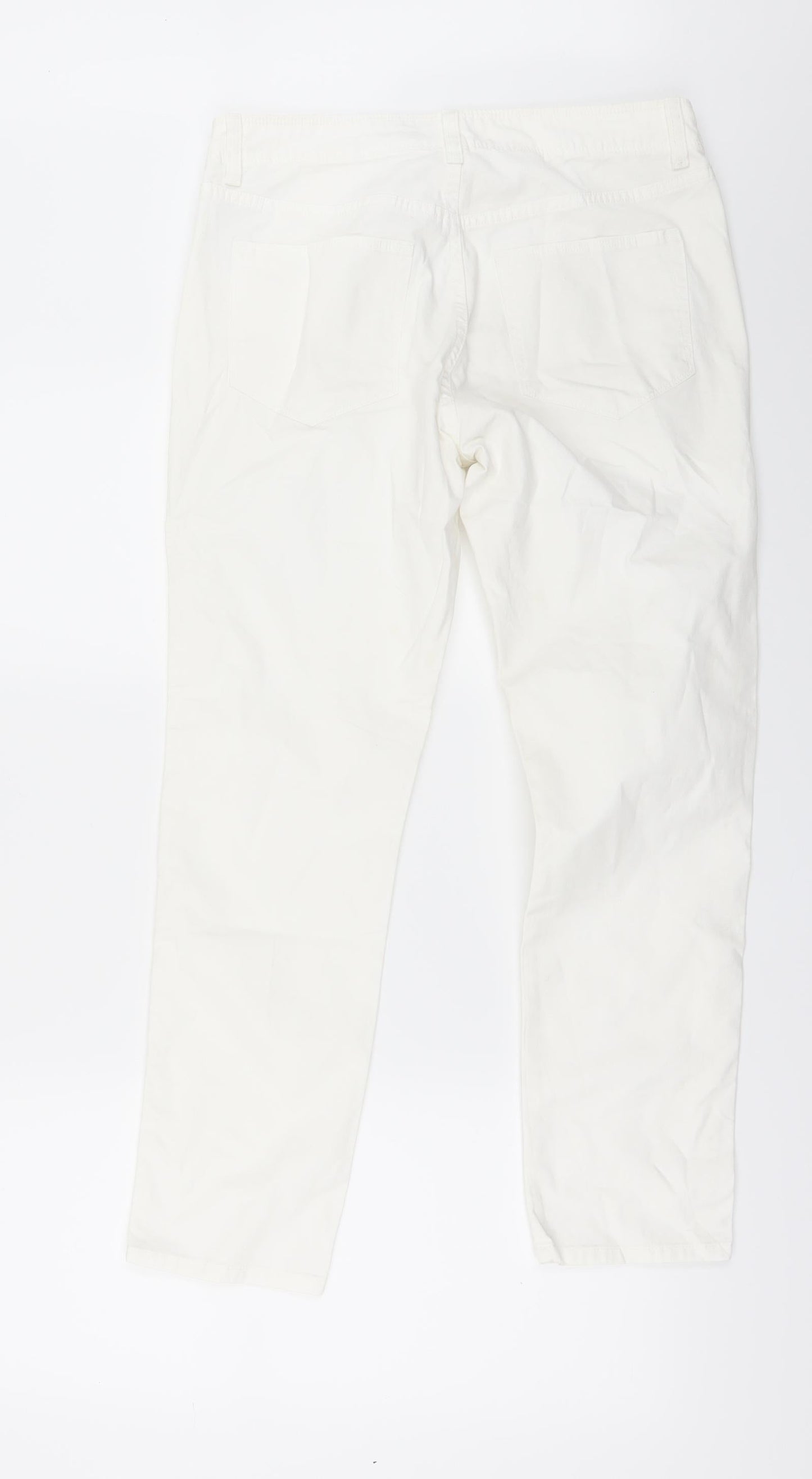 Gap Womens White  Denim Straight Jeans Size 6 L27 in