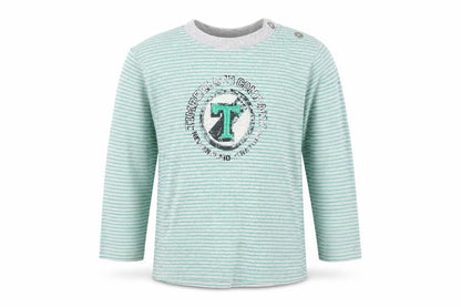 Timberland Boys Grey Striped  Basic T-Shirt Size 2 Years