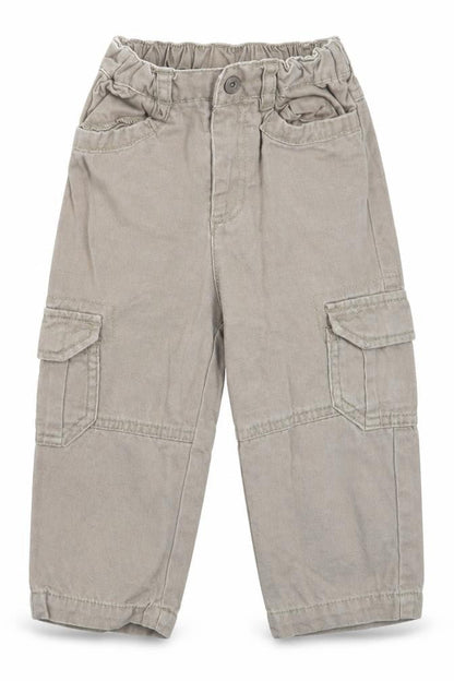 Front view of Cyrillus boys’ beige jogger jeans, size 18, months