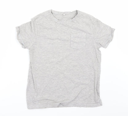 Marks and Spencer Boys Grey   Basic T-Shirt Size 10-11 Years