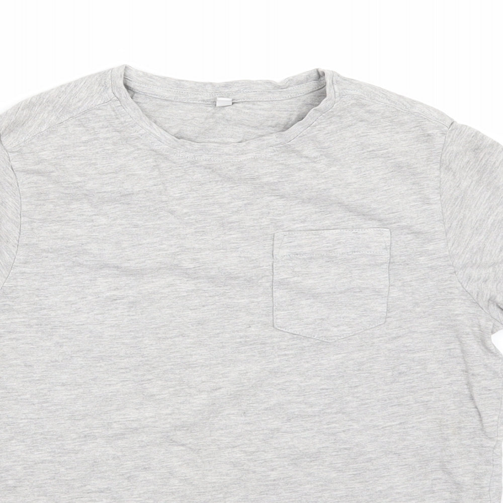 Marks and Spencer Boys Grey   Basic T-Shirt Size 10-11 Years