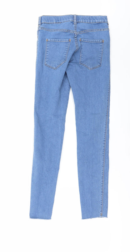 Womens UK Size 28 in Preworn Regular Fit Skinny Blue Jeans