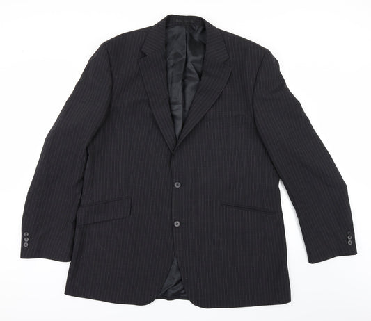 Mens UK Size 46 Preworn Regular Grey Suit Jacket