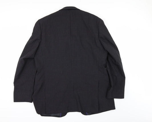 Mens UK Size 46 Preworn Regular Grey Suit Jacket